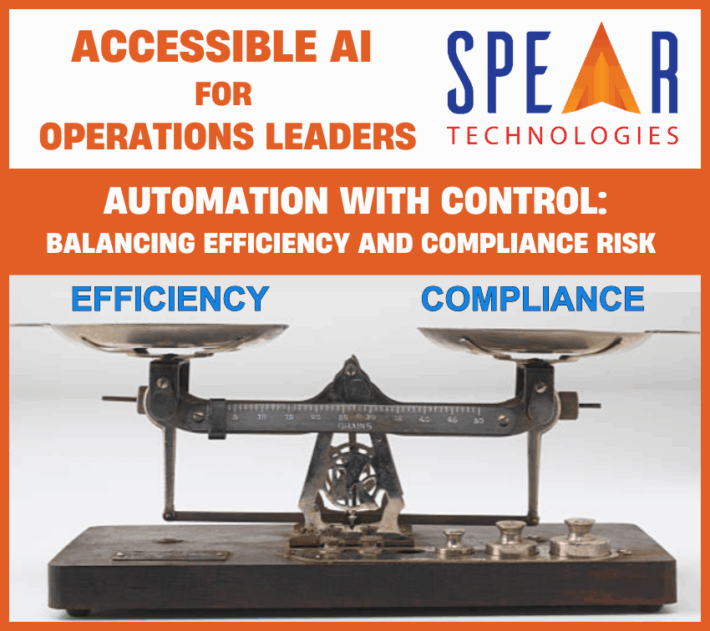 Accessible AI for Balancing Efficiency & Compliance Risk